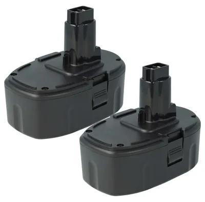 Produktbild von vhbw 2x Akku kompatibel mit Dewalt DCD980L2, DCF826KL, DCF059KL, DCD985L2, DCD959KX, DCD950VX, DCD970KL, DCD959VX Werkzeug (3000 mAh, Li-Ion, 18 V)