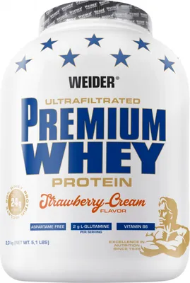 Produktbild von Weider Premium Whey (2300g) Strawberry Cream - Eiweiße - Molkenprotein-Mischung