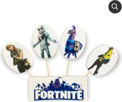 Obrázek produktu pro Cukrová figurka zápich na dort Fortnite - K Decor