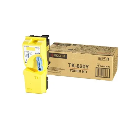 Zdjęcie produktu dla KYOCERA TK-820Y, 7000 stron(y), Żółty, 1 szt.