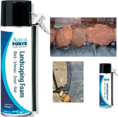 Produktbild von AquaForte Landscaping Foam Montageschaum – Kreative Gestaltung von Wasseranlagen