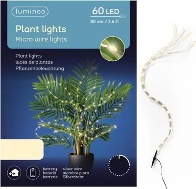 Produktbild von Weihnachts-LED-Blumenlichterkette dekorativ 80 cm