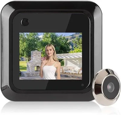 Produktbild von Smarte Video-Türsprechanlage mit 2,4-Zoll TFT-LCD-Display und 95°-Weitwinkelkamera für die Haussicherheit und als digitales Türspion