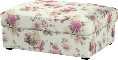 Produktbild von Dekoria Bezug für Kivik Hocker, beige- rosa, Bezug für Hocker Kivik