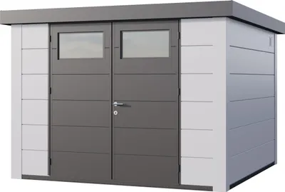 Produktbild von Telluria Metallgerätehaus Classico 3030 weiß/weiß