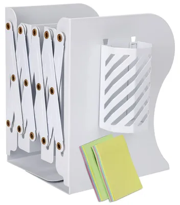Immagine prodotto di Omgoods - Supporti regolabili per libri - Con portapenne per l'ufficio