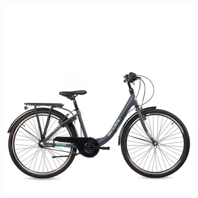 Produktbild von 26 Zoll Kinderfahrrad, 3-Gang Nexus, Rücktritt (N3), Mädchenfahrrad, S’COOL chiX, ab 10 Jahre, 140–160 cm, Dunkelgrau/Türkis