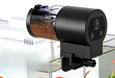 Aquarium-Futterautomat, 100 ml, automatischer Futterspender, 12/24h Timer