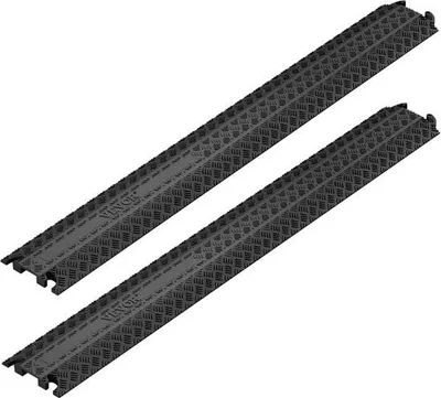 Produktbild von VEVOR Kabelschwelle - 1 Kanal - 2er Pack - 100x13x2cm - Schützen Sie Ihre (Lade-)Kabel - Kabelkanal für den Außenbereich geeignet - Kabelschutz - Kabelmatte