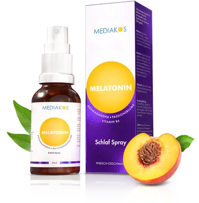 Obrázok produktu pre Melatonín Ashwagandha Mediakos Sprej na spanie vegan 50 ml