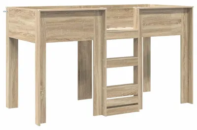 Produktbild von vidaXL Etagenbett für Kinder Sonoma-Eiche 75 x 190 cm Holzwerkstoff