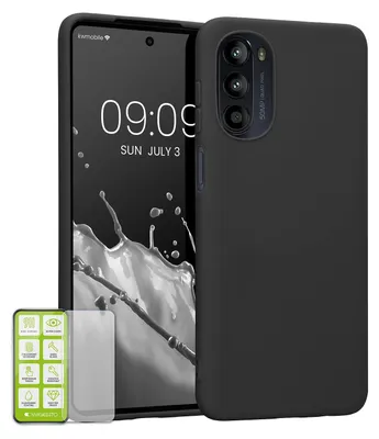 Produktbild von Für Motorola Moto G52 Silikon Hülle + H9 Glas Handy Tasche Etuis Case TPU Cover