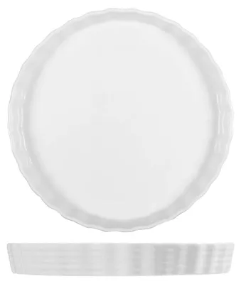 Produktbild von H&H Törtchenform aus weißem Porzellan, 27,5 cm