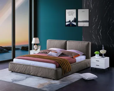 Immagine prodotto di Letto di design per camera da letto letti in legno matrimoniali imbottiti 180x200cm
