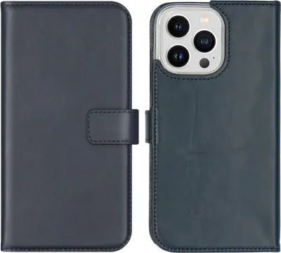 Produktbild von Selencia Echtleder Klapphülle iPhone 14 Pro Max - Blau