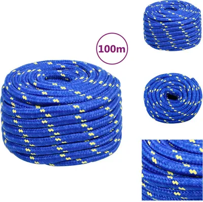 Produktbild von vidaXL Bootsseil Blau 20 mm 100 m Polypropylen -  Seile