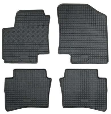 Gummifußmatten Set 4-teilig für Hyundai i20 PB (2008-2014), schwarz