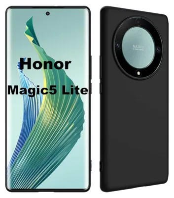 Image de Étui de protection en silicone noir pour Honor Magic 5 Lite
