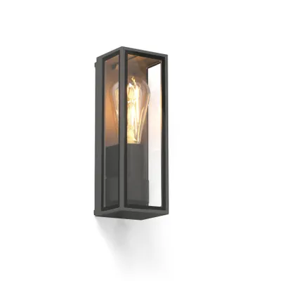 Produktbild von Faro 71303, Wandbeleuchtung für den Außenbereich, Dunkles Grau, Aluminium, IP65, I, E27