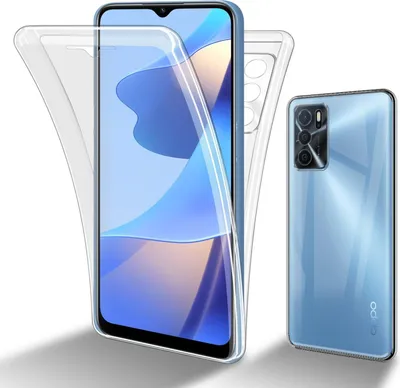 Immagine prodotto di Cadorabo Custodia protettiva per Oppo A16s / A54s Custodia in trasparente a 360 gradi Custodia completa per cellulare Custodia Cover Case