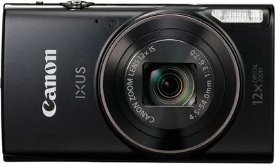 Produktbild von Canon IXUS 285 HS 20,2 Megapixel Full HD Kompaktkamera, 12-fach optischer/4-fach digitaler Zoom, 25 - 300 mm Brennweite, optischer Bildstabilisator, 1/2,3'' CMOS-Sensor, F3,6 (W) - F7 (T), 7,62 cm (3 Zoll) Display, WLAN, HDMI, Gesichts- und Lächelerkennung