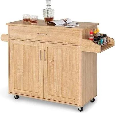 Productafbeelding van Famanu keukentrolley met lade - hout