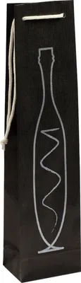 Produktbild von 25 Flaschenbeutel bottle bag schwarz
