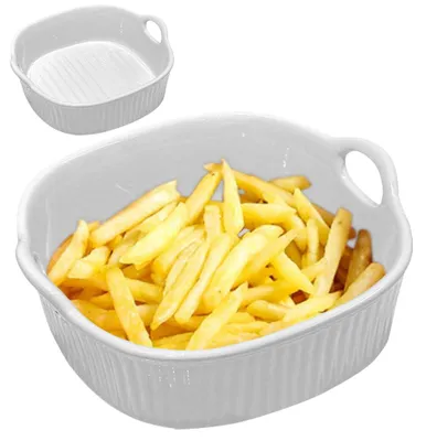 Obrázek produktu pro Keramická obdélníková zapékací mísa, rozměry 18,5 x 17 cm, objem 650 ml, odolná proti poškrábání a rozbití