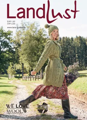 Produktbild von Lana Grossa LANDLUST FLYER 2022: 7 Modellanleitungen für Jacke, Mütze, Pullover  