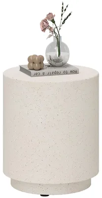 Produktbild von Beistelltisch in Beton Optik anorganisches Erz Pulver Grau, für Wohnzimmer