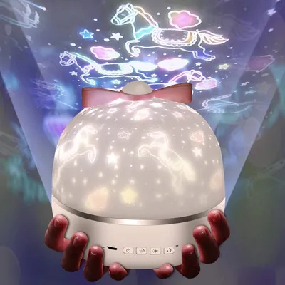 Produktbild von LED Projektor Sternenhimmel Lampe LED Projektor Lampe Nachtlicht Kinder für Geschenk 5 Filmes 360° Drehbar LED Projektor Sternenhimmel Galaxy Lampe