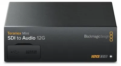Produktbild von Blackmagic Design Teranex Mini - SDI to Audio 12G, Schwarz, 4096 x 2160 Pixel, 1080i, 1080p, 2160p, 720p, NTSC, PAL, 12 Gbit/s, SDI