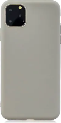 Produktbild von König Design Hülle kompatibel mit Apple iPhone 13 Pro Kunststoff Soft Handyhülle - Handy Case Grau