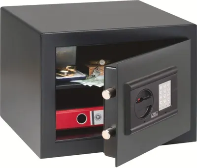 Zdjęcie produktu dla BURG-WÄCHTER H 210 E, Sejf wolnostojący, Czarny, Elektroniczny, 20,6 l, Metal, Podłogowy/ścienny