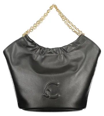 Produktbild von Elegante schwarze Damenhandtasche mit Kettenhenkel und Magnetverschluss