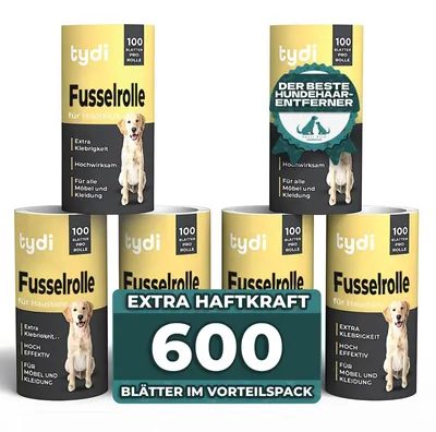 Produktbild von Fusselrolle Ersatzrolle Flusenroller - 600 Blatt - 100 Blatt pro Rolle - Umweltfreundlich