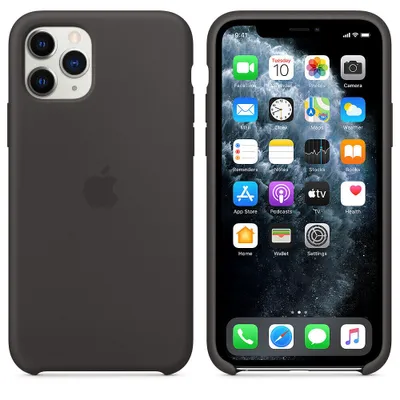 Produktbild von Apple Original  Silikon Case Cover Hülle für iPhone 11 Pro schwarz