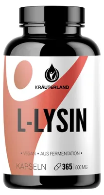 Produktbild von Kräuterland L-Lysin Kapseln 365 Stück vegan