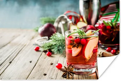 Produktbild von MuchoWow® Poster Cocktail - Rot - Sommer 120x80 cm - Bilder
