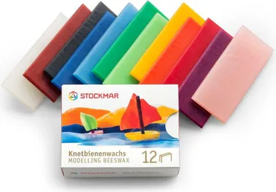 Produktbild von Stockmar Bienenknetwachs Kreativset 12 Farben 100x40 mm