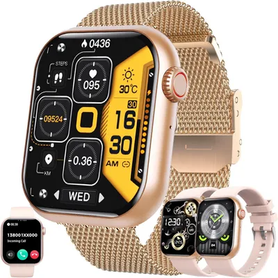 Produktbild von Smartwatch mit Telefonfunktion 1.91" AMOLED Touchscreen, Fitnessuhr mit Herzfrequenz, SpO2, Schlafmonitor & 100+ Sportmodi