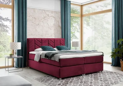 Produktbild von Bett Bettkasten Boxspringbett Schlafzimmer Polster Design Doppel Hotel Modern