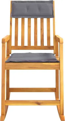 Produktbild von VidaXL 360026, Terrasse, Gepolsterter Sitz, Akazienholz, Grau, Polyester, 110 kg