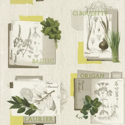 Produktbild von Tapete Tiles & More XIV 307405 Grün/Oliv/Mint