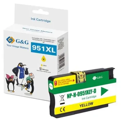 Obrázok produktu pre G&G 13971, Vysoký (XL) výnos, Žltá, 26 ml, 1 kusov, 0 strany, Kombinované balenie