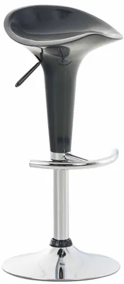Produktbild von CLP Barhocker Saddle mit drehbarem Kunsttoffsitz und Fußablage grau