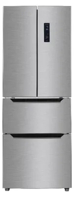 Produktbild von PKM KHFD350ENFIX Frenchdoor Kühlschrank – 320 L, NoFrost, TouchControl, Schubladen, Inox-Design
