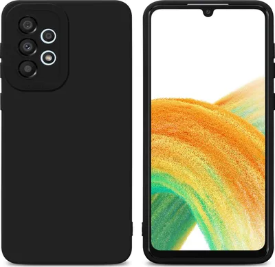 Produktbild von Cadorabo Hülle für Samsung Galaxy A33 5G Schutz Hülle in Schwarz TPU Silikon Etui Case Handyhülle