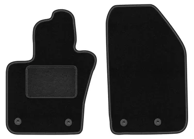 Image de Tapis avant en moquette pour Alfa Romeo Tonale 965 2022- (SUV) – 2 pièces, noirs, sur mesure – Wielganizator LUX