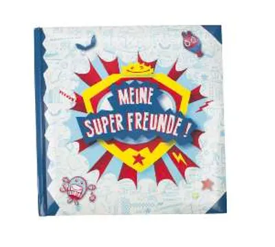Produktbild von Meine Super Freunde, Freundebuch Schul - Helden mit Geburtstagskalender